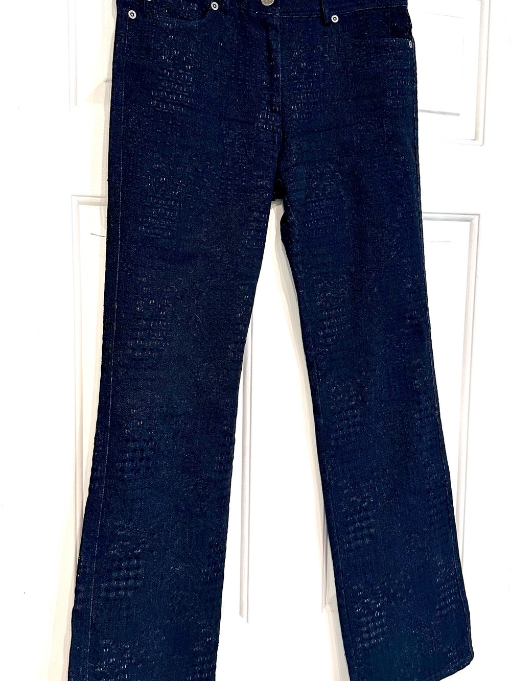 CYNTHIA by Cynthia Steffe Black Embroidered Bootcut Jeans | Size 6